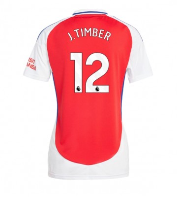 Arsenal Jurrien Timber #12 Hemmatröja Kvinnor 2024-25 Kortärmad